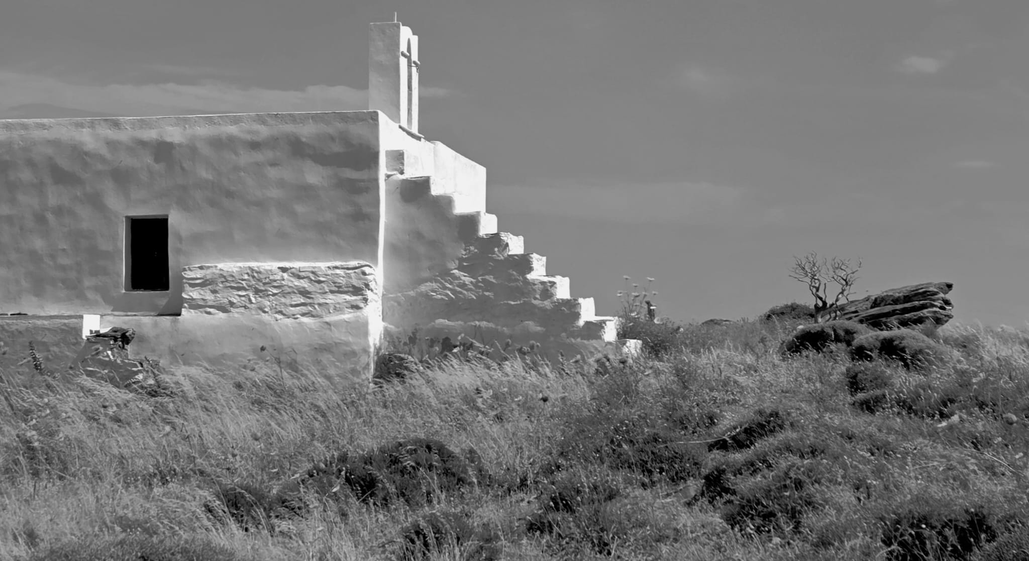 Sifnos chapel and landscape